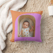 Roze Sinaasappel Custom Baby Photo Nursery Keepsak Kussen (Deken)