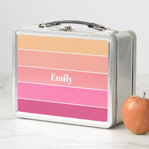 Roze Sinaasappel Custom Summer Color Block Stripes