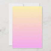 Roze Sinaasappel dit of dat brunch party spel Kaart (Achterkant)