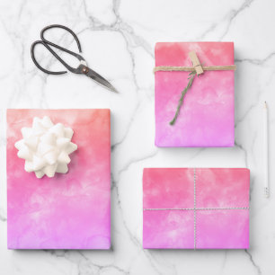 Roze Sinaasappel en Paarse Inpakpapier Vel