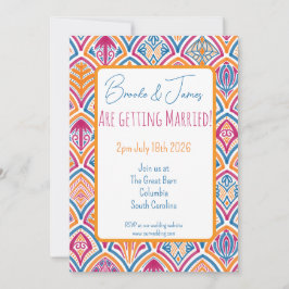 Roze Sinaasappel Geel Blauwgroen Decoratieve Fan W Kaart