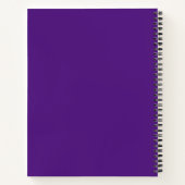 Roze Sinaasappel wervelingen Abstract ontwerp Mono Notitieboek (Achterkant)