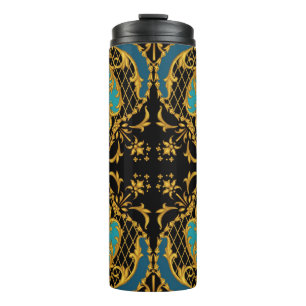 Roze Sinaasappels bloemen: vierkante compositie Thermosbeker