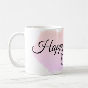 Roze sinaasappels wolken pastel Happy Birthday Mod Koffiemok