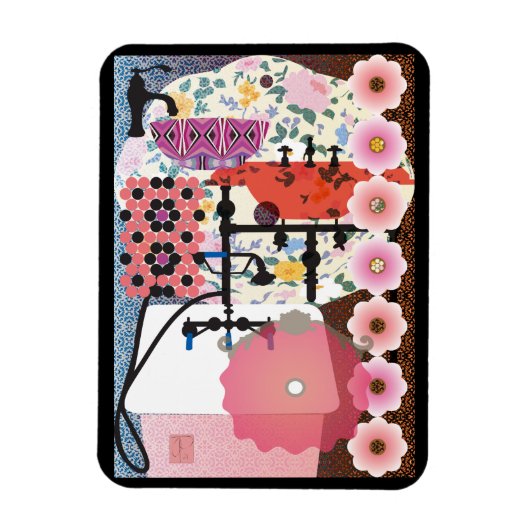 Roze Sinks Magnet Magneet (Verticaal)