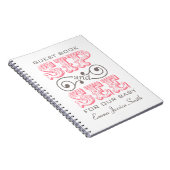 Roze Sip en zie het verjaardagsregister Notitieboek (Rechterzijde)