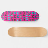 Roze skateboard van het flessenplank van de luis (Horizontaal)