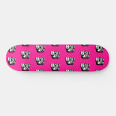 Roze skateboard van het schildpad (Horizontaal)