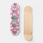 roze skateboard van schattig kat (Voorkant)