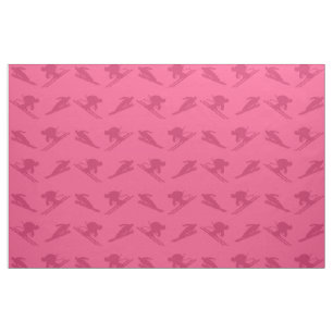 Roze ski-patroon stof