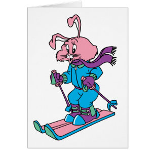 Roze Skiing Rabbit
