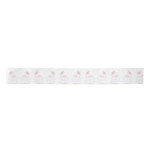 Roze Slaap Dinosaur Ribbon Lint (Voorkant)