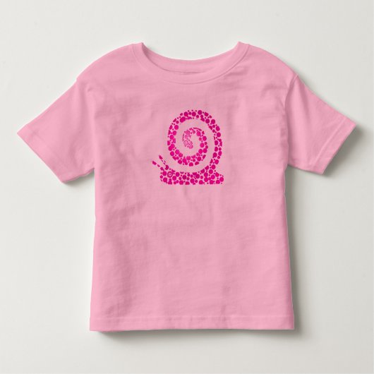 Roze slak kinder shirts (Voorkant)