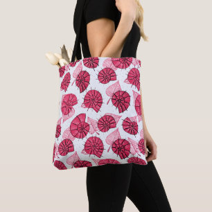 Roze slakken Pattern Girly Zoology Draagtas