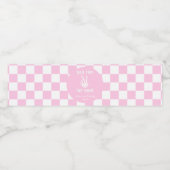 Roze Slechte Twee Het Bone Skelet 2e Verjaardagsfe Waterfles Etiket (Enkel label)