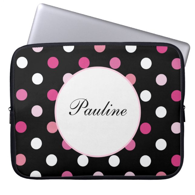 Roze Sleeves voor laptopmonogram (Voorkant)