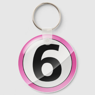 Roze sleutelhanger nummer 6