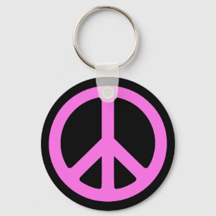 Roze Sleutelhanger van het Vredessymbool