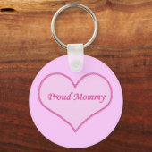 Roze Sleutelhanger van rode mama (Voorkant)