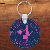 Roze Sleutelhanger voor detailhandel (Voorkant)