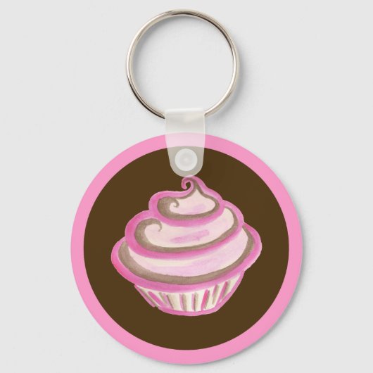 Roze Sleutelhanger voor koekjesroodkoek (Voorkant)