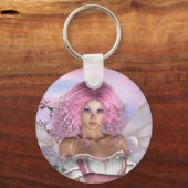 roze sleutelketen sleutelhanger (Voorkant)