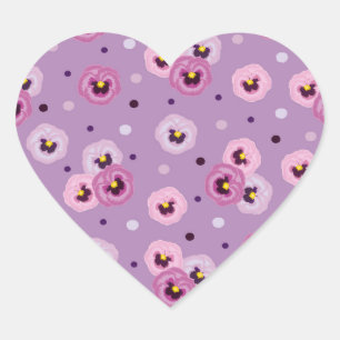 Roze slipjes, naadloos patroon hart sticker