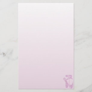 roze slippers briefpapier