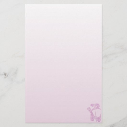 roze slippers briefpapier (Voorkant)