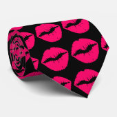 Roze Smooch Stropdas (Opgerold)