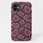 Roze Snake Print Case-Mate iPhone Case (Achterkant)