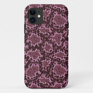 Roze Snake Print iPhone 11 Hoesje