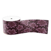 Roze Snake Print Grosgrain Lint (Spoel)