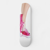 Roze Sneakers skateboard (Voorkant)