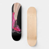Roze Sneakers zwarte skateboard (Voorkant)