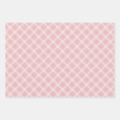  Roze Sneeuwdorp Plaid Christmas Inpakpapier Vel (Voorkant 3)