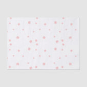 Roze Sneeuwvlok Kerstmis Tissuepapier (Voorkant)