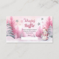 Roze Sneeuwvlok Sneeuwmeisje Baby shower Luier Raf