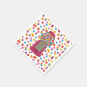 Roze Snoep met trommel Servet (Hoek)