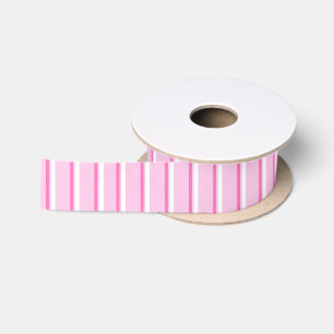 Roze snoep verticaal gestreepte lint