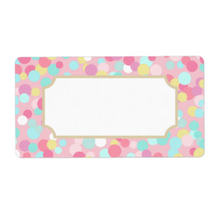 Roze Snoep voedselproductetiketten Etiket