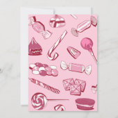 Roze snoepjes zoet kaart (Achterkant)