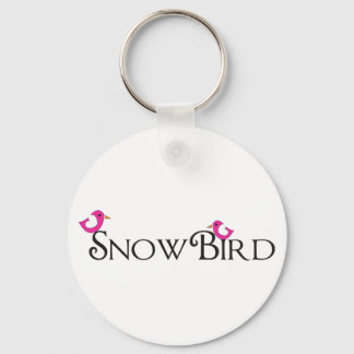 Roze Snowbird Sleutelhanger