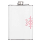 Roze Snowflake Heupfles (Achterkant)