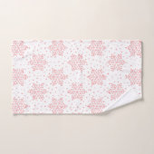 Roze Snowflakes Bad Handdoek (Handdoek)