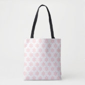 Roze Snowflakes Canvas tas (Voorkant)