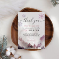 Roze Snowflakes ONEderful 1st Birthday