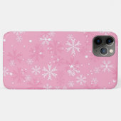Roze Snowflakes Patroon Case-Mate iPhone Case (Achterkant (horizontaal))