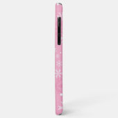 Roze Snowflakes Patroon Case-Mate iPhone Case (Achterkant/links)