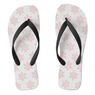 Roze Snowflakes Teenslippers